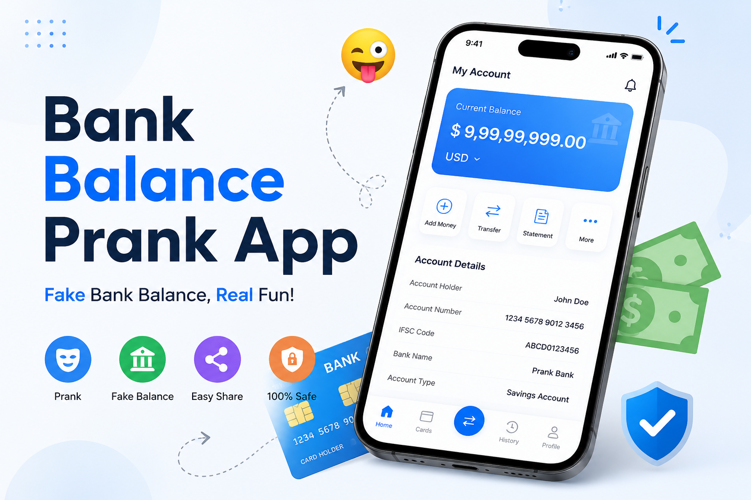 Bank Balance Prank App