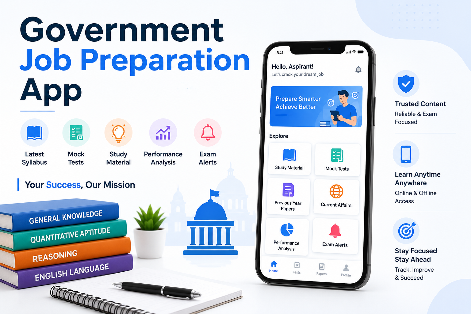 Government Job Preparation App
