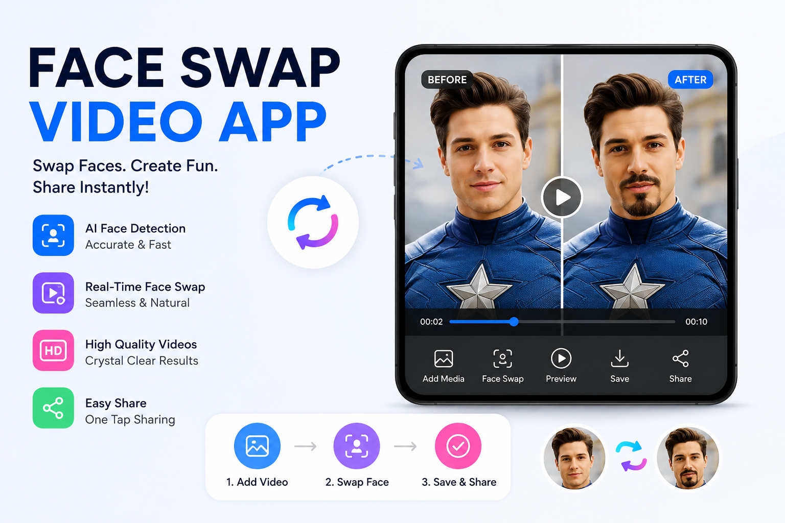 Face Swap Video App