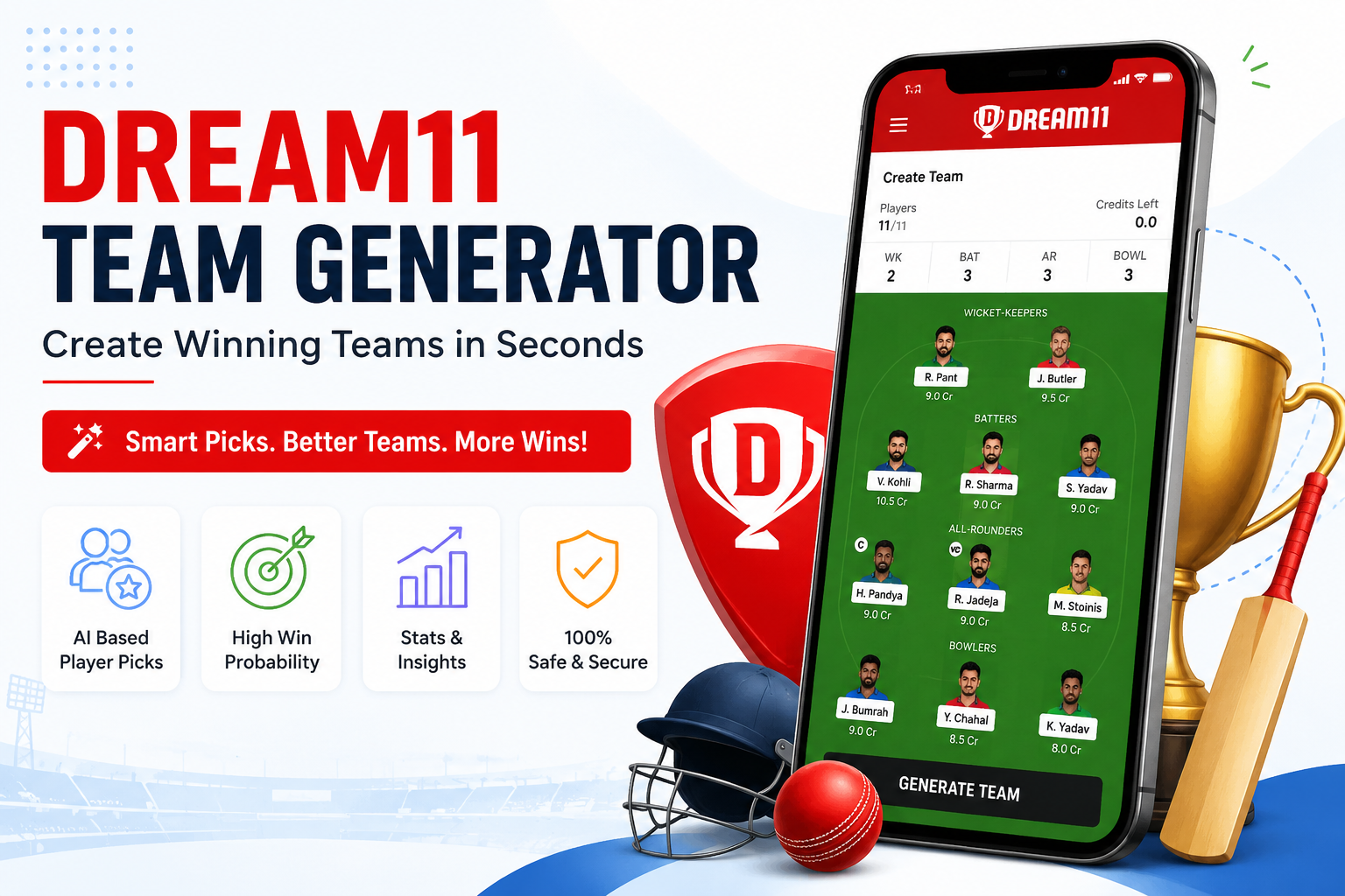 Dream11 Team Generator