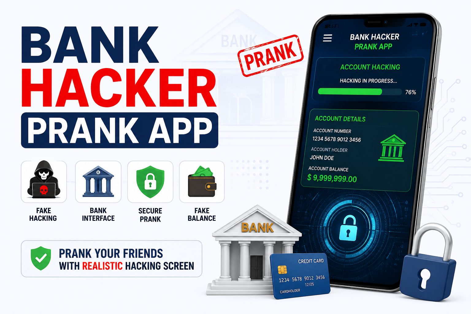 Bank Hacker Prank App